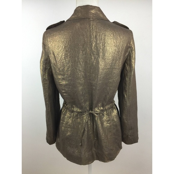 Sutton Studio Copper Linen Women's Jacket 10P - Picture 4 of 5